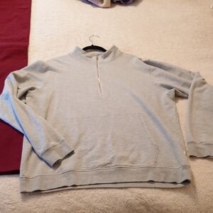 American Giant Gray Quarter-Zip Sweatshirt